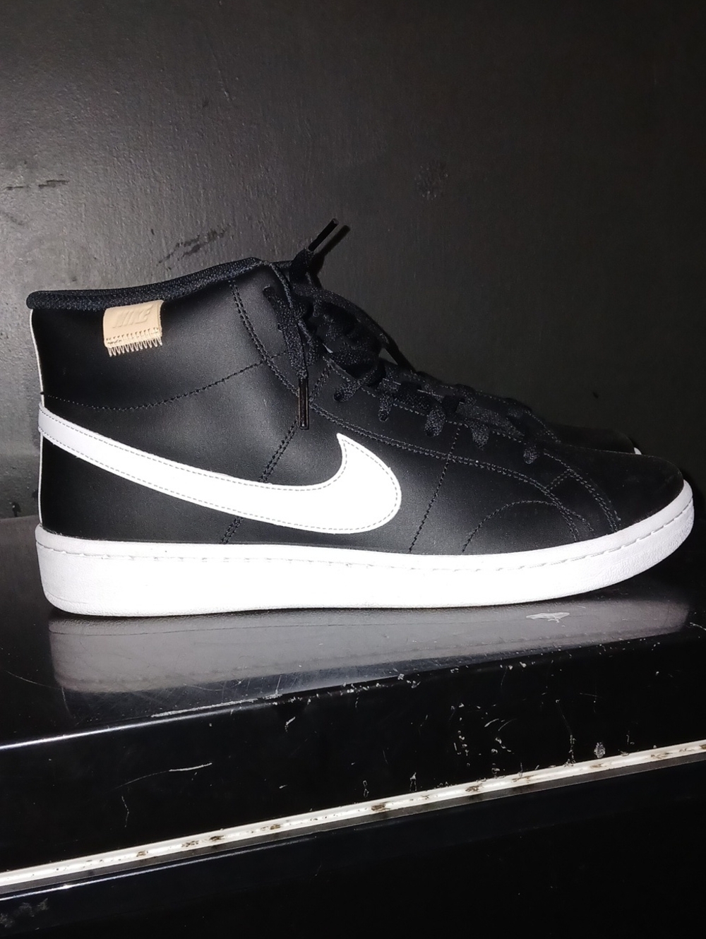 Nike Black and White High-Top Sneakers